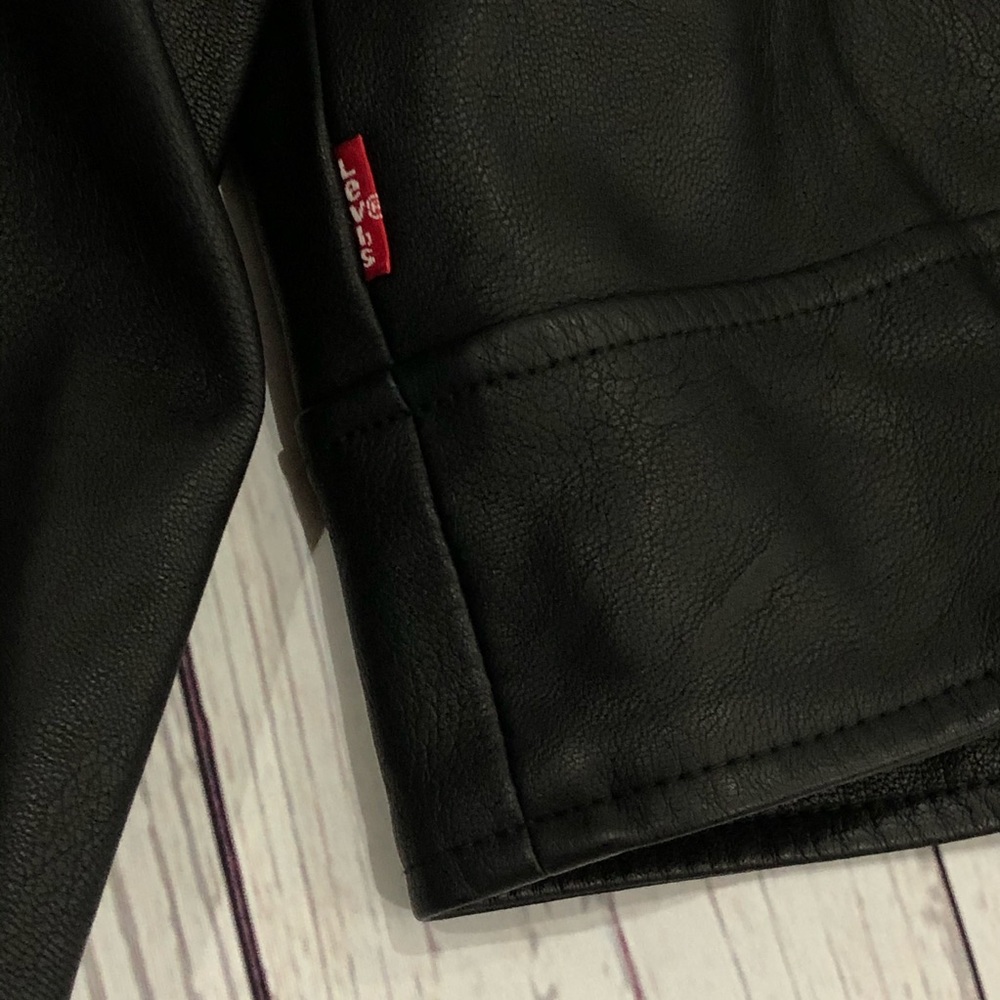 Levi's Faux Leather Asymmetrical Motorcycle Jacket - Picture 8 of 10